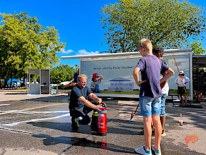 Bild Blaulichttag an der GMS Vilseck