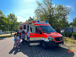 Bild Blaulichttag an der GMS Vilseck