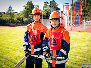 Bild GJF Vilseck tritt mit Gruppe und Staffel zur Abnahme an