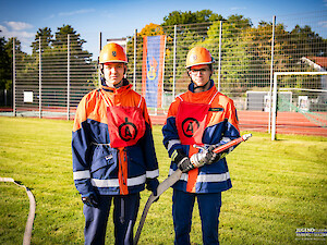 Bild GJF Vilseck tritt mit Gruppe und Staffel zur Abnahme an